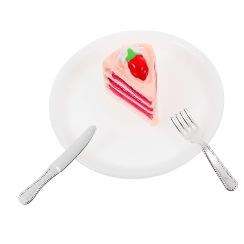 Supvox 1 Satz Puppenhaus-kuchenmodell Gefälschtes Essen Mini-Food-Requisite Winziges Lebensmittelmodell Zubehör Für Puppenhäuser Mini-hausdekoration Mini Schmücken Mini-Essen Harz Rosa von Supvox