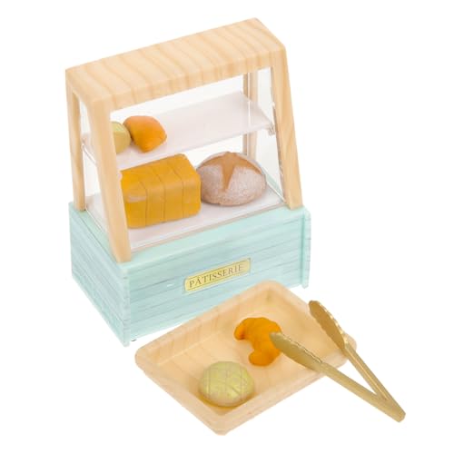 Supvox 1 Satz Puppenhaus puppenküche Puppen küche doll Accessories Mini-Sammlung Spielzeugmöbel Mini-Dessertschrank kuchenschrank Modell Puppenhaus Mini Vitrine Plastik von Supvox