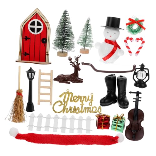 Supvox 1 Satz Puppenhaus weihnachtsdeko متة weihnachtsschmuck Miniature Miniaturmöbel Häuser Zubehör Miniatur-Ornament-Kit für Weihnachten weihnachtliche Mini-Dekoration Türmodell Plastik Supvox 1 Satz Puppenhaus weihnachtsdeko متة weihnachtsschmuck Miniature Miniaturmöbel Häuser Zubehör Miniatur-Ornament-Kit für Weihnachten weihnachtliche Mini-Dekoration Türmodell Plastik von Supvox