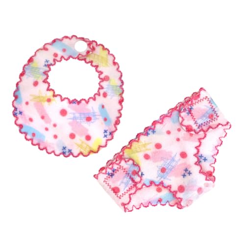 Supvox 1 Satz Puppenwindel-Lätzchen Lätzchen-Unterhose für Puppe Spielzeugpuppen-Unterhose -Schlüpfer-Lätzchen Wiederverwendbare Puppenhöschen Puppenzubehör Stoff Supvox 1 Satz Puppenwindel-Lätzchen Lätzchen-Unterhose für Puppe Spielzeugpuppen-Unterhose -Schlüpfer-Lätzchen Wiederverwendbare Puppenhöschen Puppenzubehör Stoff von Supvox