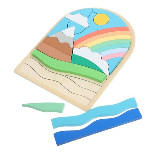 Supvox 1 Satz Puzzle Spielzeugset für Lernspielzeug Konzentration und Farbenkenntnis Geeignet für Jungen und Mädchen für Frühkindliche Bildung und Motorische Fähigkeiten von Supvox