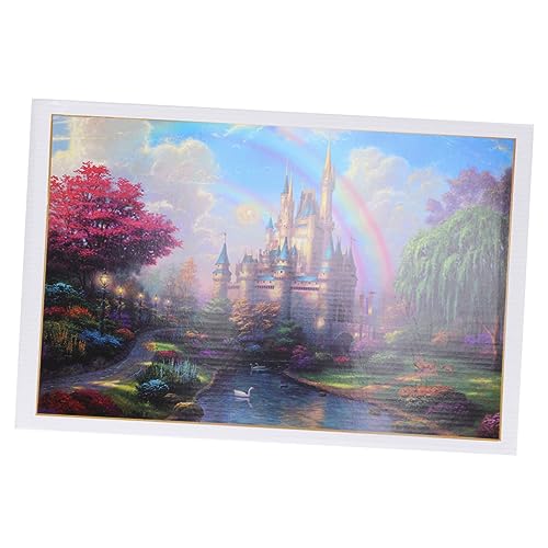 Supvox 1 Satz Puzzle Teile Farbenfrohes Landschafts Puzzle für Lernspielzeug zur Stressreduktion Kreativität für Ganze Familie von Supvox