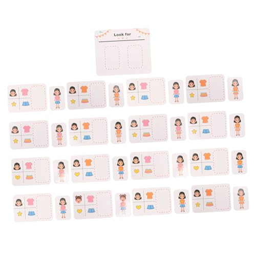 Supvox 1 Satz Puzzlekarten Für Den Kindergarten Passendes Kartenspiel Lernspiele Kartenspiel Für Kognitive Entwicklungspulen Logisch Frühpädagogisches Denkspiel Papier von Supvox