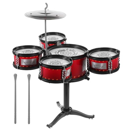 Supvox 1 Satz Satz Kindertrommel für Jazz-Schlagzeuginstrumente Kindermusikspielzeug Schlagzeug-Spielset musikalische Trommel Musikspielzeug Metall Supvox 1 Satz Satz Kindertrommel für Jazz-Schlagzeuginstrumente Kindermusikspielzeug Schlagzeug-Spielset musikalische Trommel Musikspielzeug Metall von Supvox