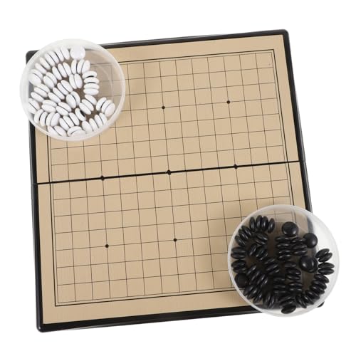 Supvox 1 Satz Schachbrett Desktop-Spiele Schach gehen chinesische Spiele magnetisches Brettspiel Chinesische Dame Brettspiele chinesisches Schach Plastik von Supvox