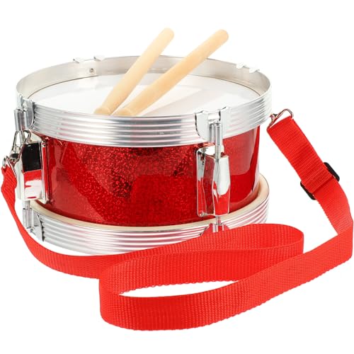 Supvox 1 Satz Schlagzeug Snare Drum mit Drumsticks und Schultergurt Perfektes Musikinstrument für Kreative Rhythmusförderung und Motorische Fähigkeiten von Supvox