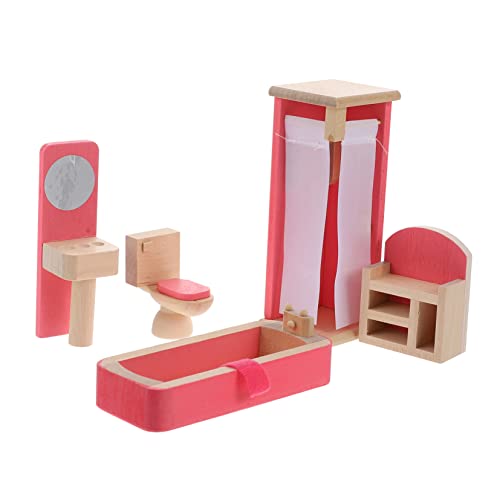 Supvox Mini-hausdekor Puppenhaus-möbel-spielzeugset Aus Holz 1 Set Simulations-holzspielzeug Ideal Für Jungen Und Mädchen von Supvox