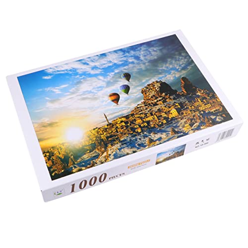 Supvox 1 Satz Teiliges Heißluftballon Puzzle für Erwachsene Kreatives Edukatives Papierpuzzle mit Präziser Schnittqualität für Spiel und Dekoration Langlebig und Farbenfroh von Supvox