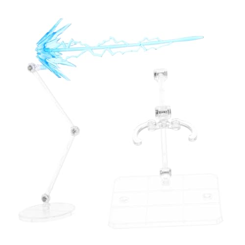 Supvox 1 Satz Transparent Action Figure Stand Ständer für Modelle mit Futuristischen Effekten Stabiler Halt und Detaillierten Zubehörteilen für Optimale Präsentation von Actionfiguren und von Supvox