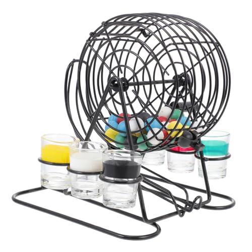 Supvox 1 Satz Wintergläser für Gewinnabzeichnungen Tischspielzeug farbige Bingokugeln Maschine Eisen Supvox 1 Satz Wintergläser für Gewinnabzeichnungen Tischspielzeug farbige Bingokugeln Maschine Eisen von Supvox