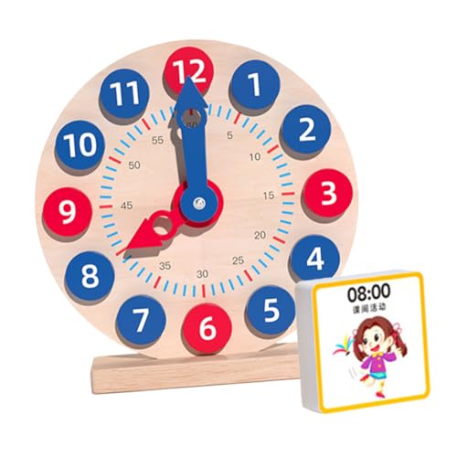 Supvox 1 Satz Zeitlehruhr spielzeuge Uhr für Kind hölzerne Lehruhr Unterrichtsuhr für pädagogische lehruhr Zeitspielzeug für Kleinkinder Supvox 1 Satz Zeitlehruhr spielzeuge Uhr für Kind hölzerne Lehruhr Unterrichtsuhr für pädagogische lehruhr Zeitspielzeug für Kleinkinder von Supvox
