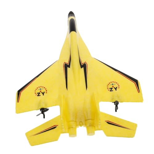 Supvox 1 Satz ferngesteuertes Flugzeug Outdoor langlebiges fliegendes Gleitflugzeug entferntes Flugzeug Flugzeugspielzeug Plastik Yellow von Supvox