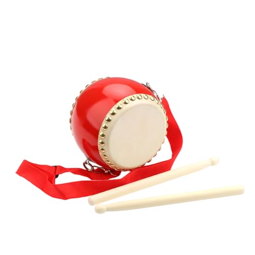 Supvox 1 Satz für Musikinstrumente spielzeuge Kindertrommel Musikalische Trommel Musikspielzeug für Percussion-Musik- Kinderspielzeug hölzern rot von Supvox