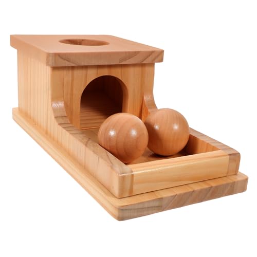 Supvox 1 Satz für Pitching -Boxen sensorische Spielzeuge Holzkindspielzeug pädagogisches Ballbehälter für Kinderspielzeug von Supvox