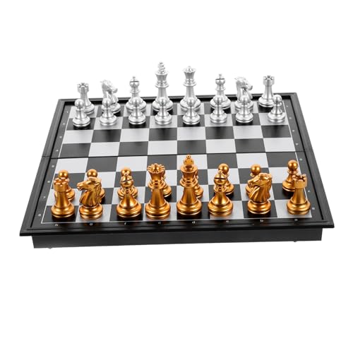 Supvox 1 Satz magnetisches Schach Brett klein Spiel magnetische Dame Indoor Reiseschach Klappschachbrett Internationale Dame Plastik Supvox 1 Satz magnetisches Schach Brett klein Spiel magnetische Dame Indoor Reiseschach Klappschachbrett Internationale Dame Plastik von Supvox