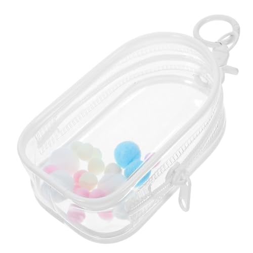 Supvox 1 Satz transparente Aufbewahrungstasche Schlüsselbeutel Fall klare Puppentasche Anzeige Klarer Tasche Tragetasche für Puppen Puppentragetasche tragbare Tasche PVC von Supvox