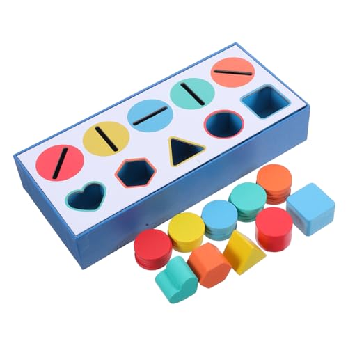 Supvox 1 Schachtel Holz Farben Formen Sortierspiel Montessori Lernspielzeug für Kleinkinder Motorik Entwicklung Farb Formerkennung Logisches Denken für Kindergarten Supvox 1 Schachtel Holz Farben Formen Sortierspiel Montessori Lernspielzeug für Kleinkinder Motorik Entwicklung Farb Formerkennung Logisches Denken für Kindergarten von Supvox
