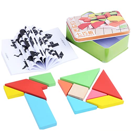 Supvox 1 Schachtel Holz Tangram Puzzle für Kreatives Lustiges Lernspielzeug für Frühkindliche Bildung Vielseitige Formen Sicher und Unterhaltsam für Jungen Praktischen Eisenbox Supvox 1 Schachtel Holz Tangram Puzzle für Kreatives Lustiges Lernspielzeug für Frühkindliche Bildung Vielseitige Formen Sicher und Unterhaltsam für Jungen Praktischen Eisenbox von Supvox