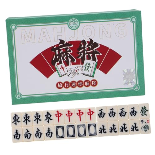 Supvox 1 Schachtel Mini Mahjong Set Kompakt Handgerollte Mahjong Steine Tragbar für Kleine Räume Wie Wohnheim und Reise Robustes Material für Familie und Geselliges Spiel Unterwegs Supvox 1 Schachtel Mini Mahjong Set Kompakt Handgerollte Mahjong Steine Tragbar für Kleine Räume Wie Wohnheim und Reise Robustes Material für Familie und Geselliges Spiel Unterwegs von Supvox