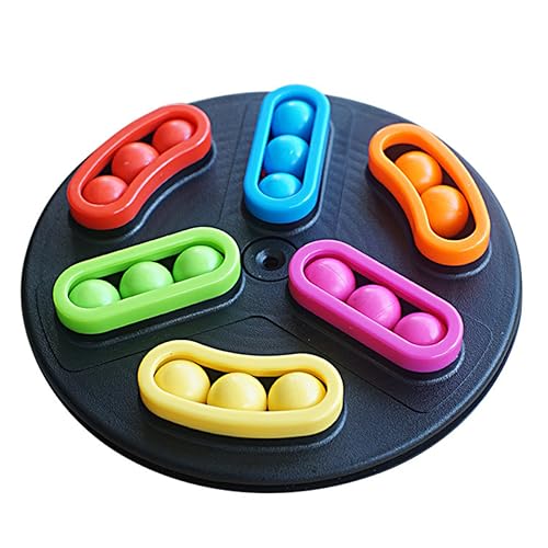 Supvox 1 Schachtel Spinning Perlenspielzeug drehen Labyrinth-Brettspiel interaktives Kinderspielzeug Lernpuzzle für Kleinkinder Intelligentes für Zufällige Farbe von Supvox