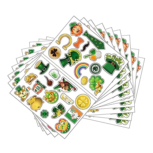 Supvox 1 Set 20 Stück Weihnachtsmann Geschenkaufkleber St Patrick's Day Aufkleber St Patrick's Aufkleber St Patrick's Geschenkaufkleber St Patrick's Day von Supvox