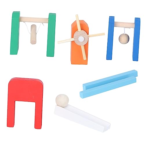 Supvox 1 Set Domino Mechanismus Kinderblöcke Set Domino Spiel Bausteine Für Die Früherziehung Lustiges Domino Blöcke Domino Blöcke Aus Holz von Supvox