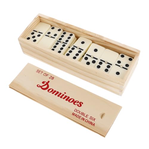 Supvox 1 Set Dominosteine ​​Für Domino Tabletts Domino Spiel Domino Halter Dominosteine ​​Domino Spiel Domino Tisch Mini Dominos Holz von Supvox