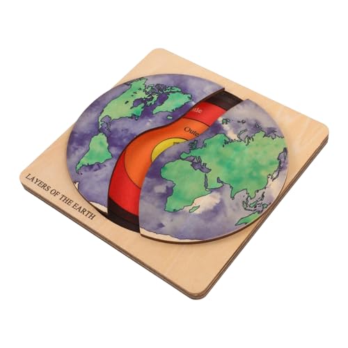 Supvox 1 Set Holzpuzzle Puzzle Für Basteln Für Lernen Kinderpuzzle Kinderpuzzle Sonnensystem Puzzle Erdpuzzle von Supvox