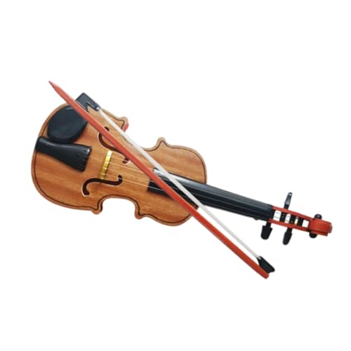 Supvox 1 Set Holzvioline Kleinkindspielzeug Musikspielzeug Kleinkindvioline Kindervioline Kleinkind Musikspielzeug Kinderspielzeug Instrument Kleine Violine Spielzeugvioline von Supvox