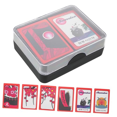 Supvox 1 Set Indoor Brettspielkarten Kartenspielzeug Festivalkarten Partyspielkarten Spielkarten Requisiten Tragbare Karten Tricks Requisiten Koreanische Poker von Supvox