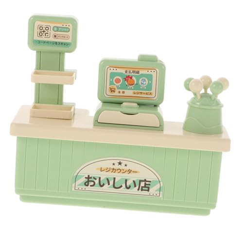 Supvox 1 Set Kasse Kassen Miniatur Supermarkt Puppe Simulation Spiele Und Kunststoff Licht Grün von Supvox