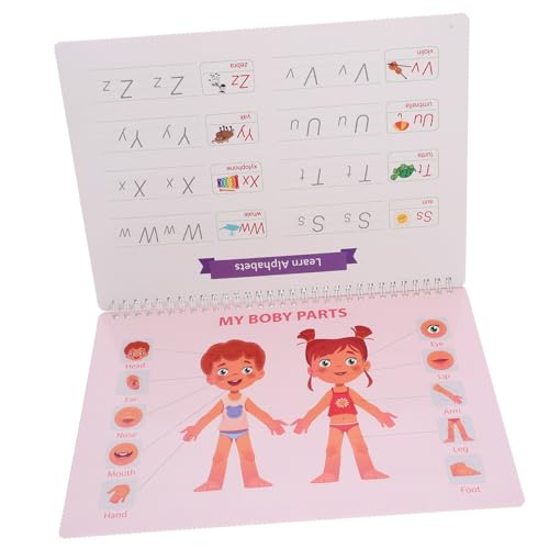 Supvox 1 Set Kognitives Buch Für Die Frühe Kindheit Stickerbuch Aufkleber Für Kleinkinder Buchaufkleber Kleinkindaufkleber Lernbuch Zum Lernen des Menschlichen Körpers von Supvox