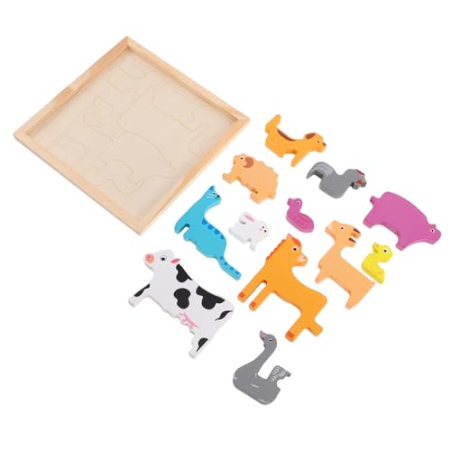 Supvox 1 Set Kreatives Dreidimensionales Puzzle Kleinkindspielzeug Babyspielzeug Bauernhoftier Puzzles Dinosaurier Sortier Und Stapelspielzeug Puzzlebrett Puzzles Puzzle Für von Supvox