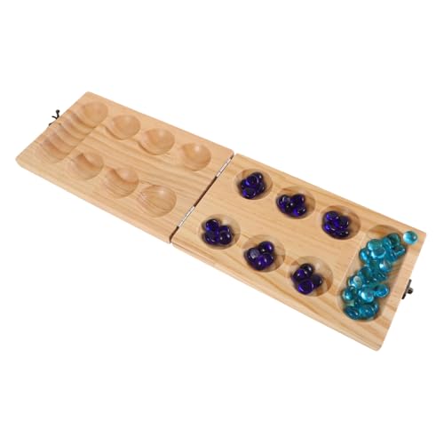 Supvox 1 Set Mancala Brettspiel Mancala Perlen Brettspiele Abalone Spiel Brettspieltisch Marmorspiel Mancala Murmeln Brettspielaufbewahrung Brettspiel Splendor Duel Kiefernholz von Supvox