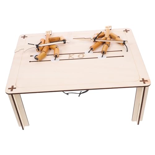 Supvox 1 Set Mann Kampf Kit Fechtpuppen Tischpuppe Kampf Bastelzubehör Bastelbedarf Puppen Kampf Tischspiel Desktop Spiel Holz von Supvox