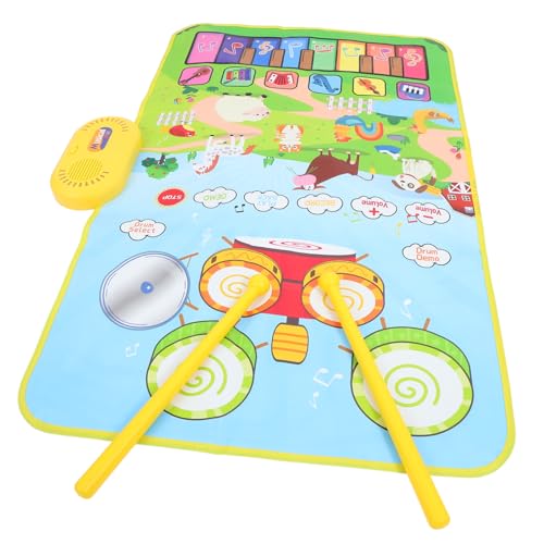 Supvox 1 Set Musikalische Spielmatte Teppich Klaviermusikmatte Bodentastaturmatte 2 In 1 Musikmatte Für Tragbare Spielmatte Klaviermatte Für Kleinkinder Klaviertanzmatte von Supvox