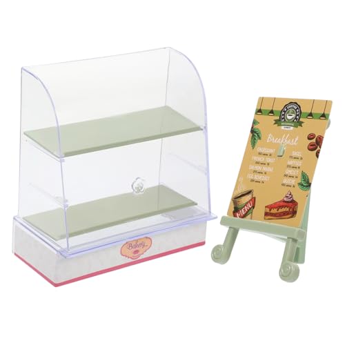 Supvox 1 Set Puppenhaus Zubehör Mini Display Puppe Schiebetür Schrank Modell Puppenhaus Liefert Puppenhaus Ornament Kunststoff von Supvox