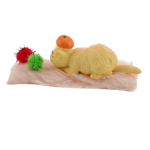Supvox 1 Set Puppenhauskatze Mini Katzendekor Puppenhausbedarf Mikrolandschaftsdekoration Dekorative Katzenfigur Kätzchen Basteln Miniatur Puppenhausmöbel Miniaturen Puppenhaus von Supvox