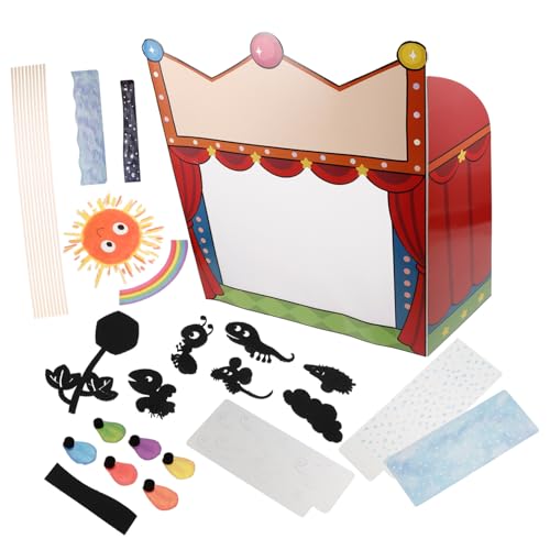 Supvox 1 Set Schattenbühne Lehrmittel Puppentheater Theaterpuppe Fingerpuppen Standpuppe DIY Puppenspiel Theater Puppentheater Für Schattenpuppen Für Papier von Supvox