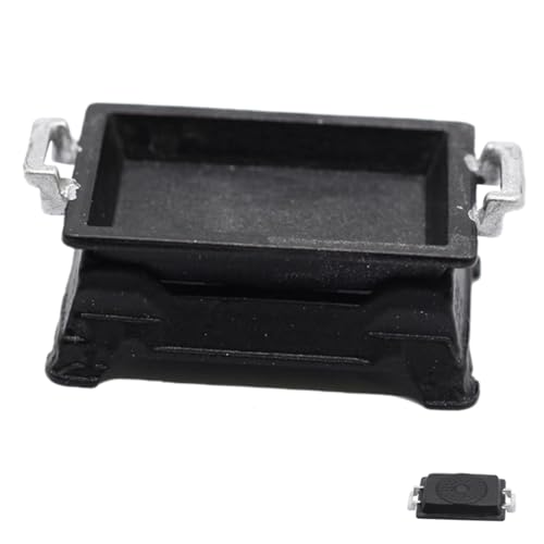 Supvox 1 Set Schwarz Miniatur Fisch Tablett Mini Küche Prop Küche Prop Legierung Puppe von Supvox