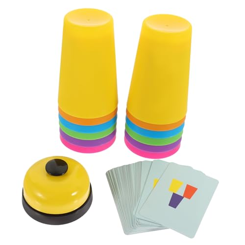 Supvox 1 Set Stapelbecher Brettspiel Kinderspielzeug Stapelbecher Eltern Kind Reaktionstrainingsspielzeug Lernspielzeug Partyspielzeug Stapelbecher Papier Bunt von Supvox