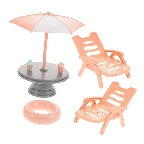 Supvox 1 Set Strand Stuhl Set Strand Zubehör Für Miniatur Strand Zubehör Für Handwerk Kunststoff von Supvox