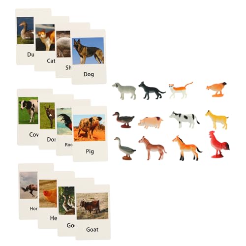 Supvox 1 Set Tierfilz Tier Pädagogische Passende Karten Tiere Frühes Lernspielzeug Die Tier Tiere Karten Match Frühe Bildung Tier Match Papier von Supvox