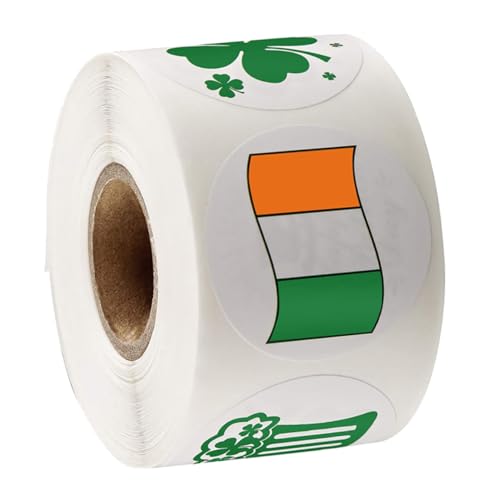 Supvox 1 St Patrick's Aufkleber Wasserfeste Aufkleber Geschenkanhänger Geschenktütenaufkleber St Patrick's Siegelaufkleber Dekorative Etikettenaufkleber St Patrick's von Supvox