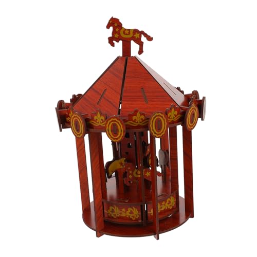 Supvox 1 Stück Assembled Carousel Toy Wooden Puzzle DIY Educational Model für Erwachsene Einfach zu Montieren Sicheres Holzmaterial Fördert Kreativität und Geduld für Dekoration und Supvox 1 Stück Assembled Carousel Toy Wooden Puzzle DIY Educational Model für Erwachsene Einfach zu Montieren Sicheres Holzmaterial Fördert Kreativität und Geduld für Dekoration und von Supvox