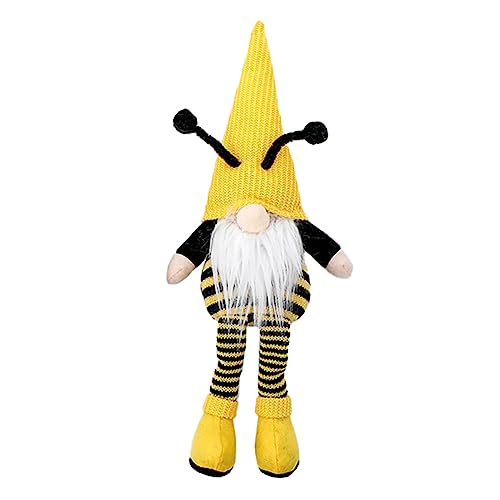 Supvox 1 Stück Bienenpuppendekoration Tag Plüschtiere Bienenspielzeug Kinderspielzeug Plüschpuppe Bienenpuppe Für Kreative Gestrickte Biene Stoff von Supvox