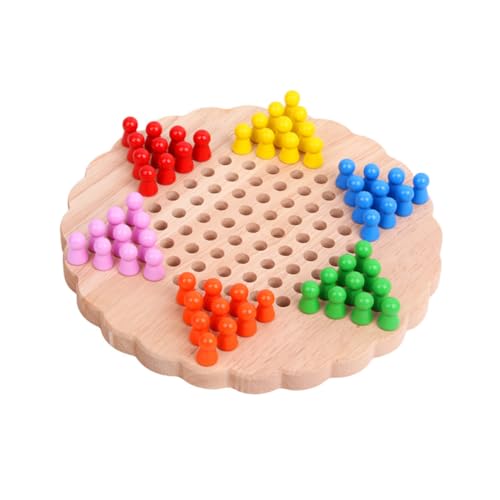 Supvox 1 Stück Blumenförmiger Schachtanz Schachbrett Intelligenzspielzeug für Lernspielzeug für Holz Dame Bambus Supvox 1 Stück Blumenförmiger Schachtanz Schachbrett Intelligenzspielzeug für Lernspielzeug für Holz Dame Bambus von Supvox
