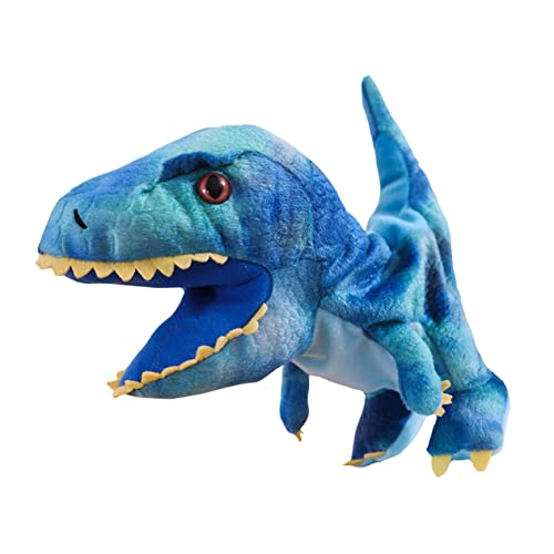 Supvox 1 Stück Dinosaurier-Handpuppenspielzeug Dinosaurier-Fingerpuppe Dinosaurier Stofftier Handpuppe Tierhandpuppen für Fingerpuppen PP Baumwolle Blau von Supvox