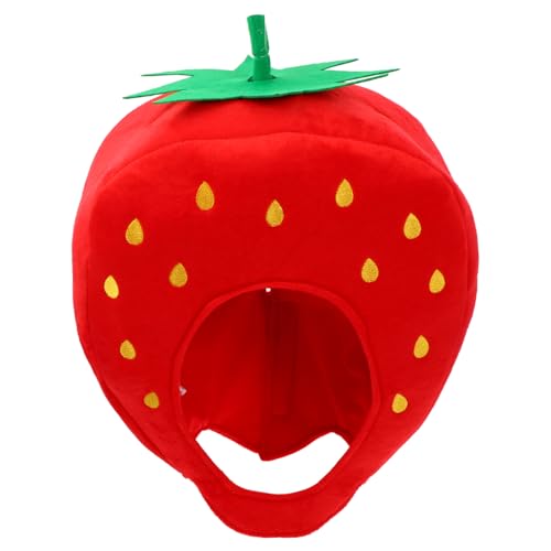 Supvox Halloween Karneval Maskerade Cosplay Erdbeere Haube Hut Kopfbedeckung von Supvox