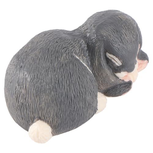 Supvox 1 Stück Hasenmodell Mini Kleines Plüschtier Mini Häschenstatue Gefüllte Osterhasenstatue Feenspielzeug Osterhasenmodell Realistisches Kaninchenspielzeug Stofftier von Supvox